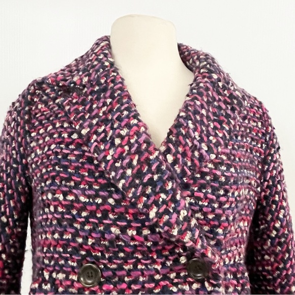 Women's Purple Tweed Jacket - Picture 4 of 12